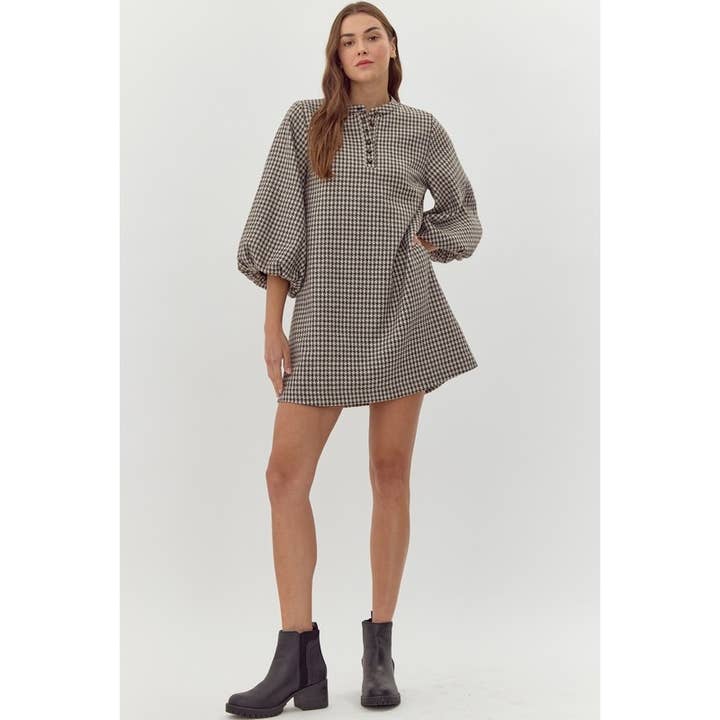 STYLE USA - Wholesale Dress - Women's - Check print dress