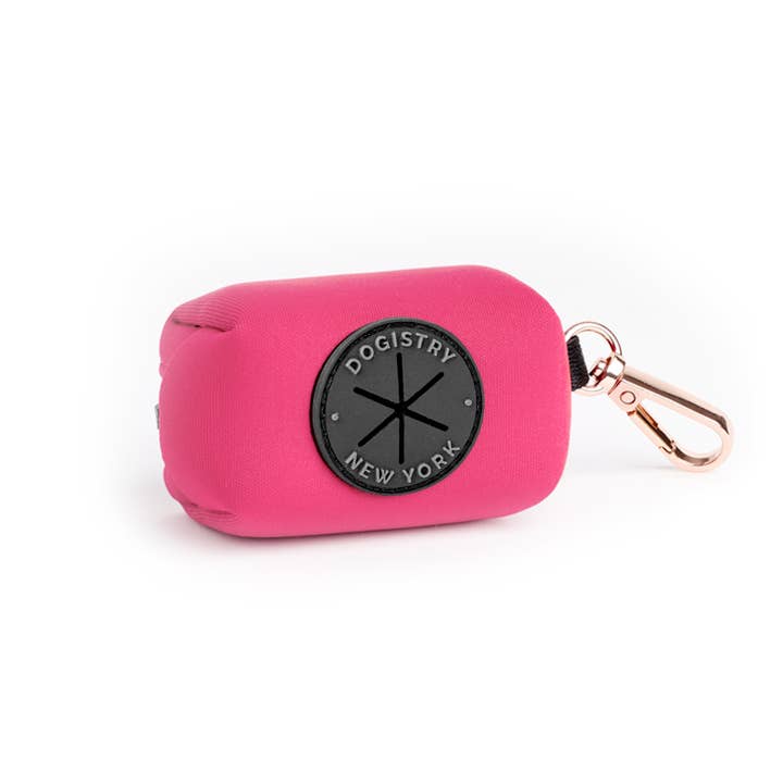 Dogistryâ„¢ - Wholesale Pet Poop Bag Dispenser - Poop Bag Holder - Park Ave Pink