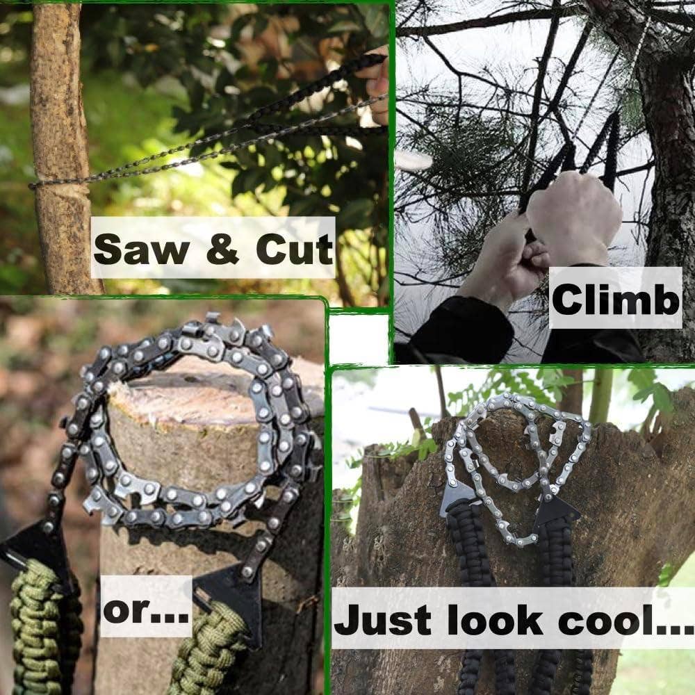 VIGOR - Wholesale Handy Tool - Pocket Survival Hand Chainsaw with Paracord Handle6