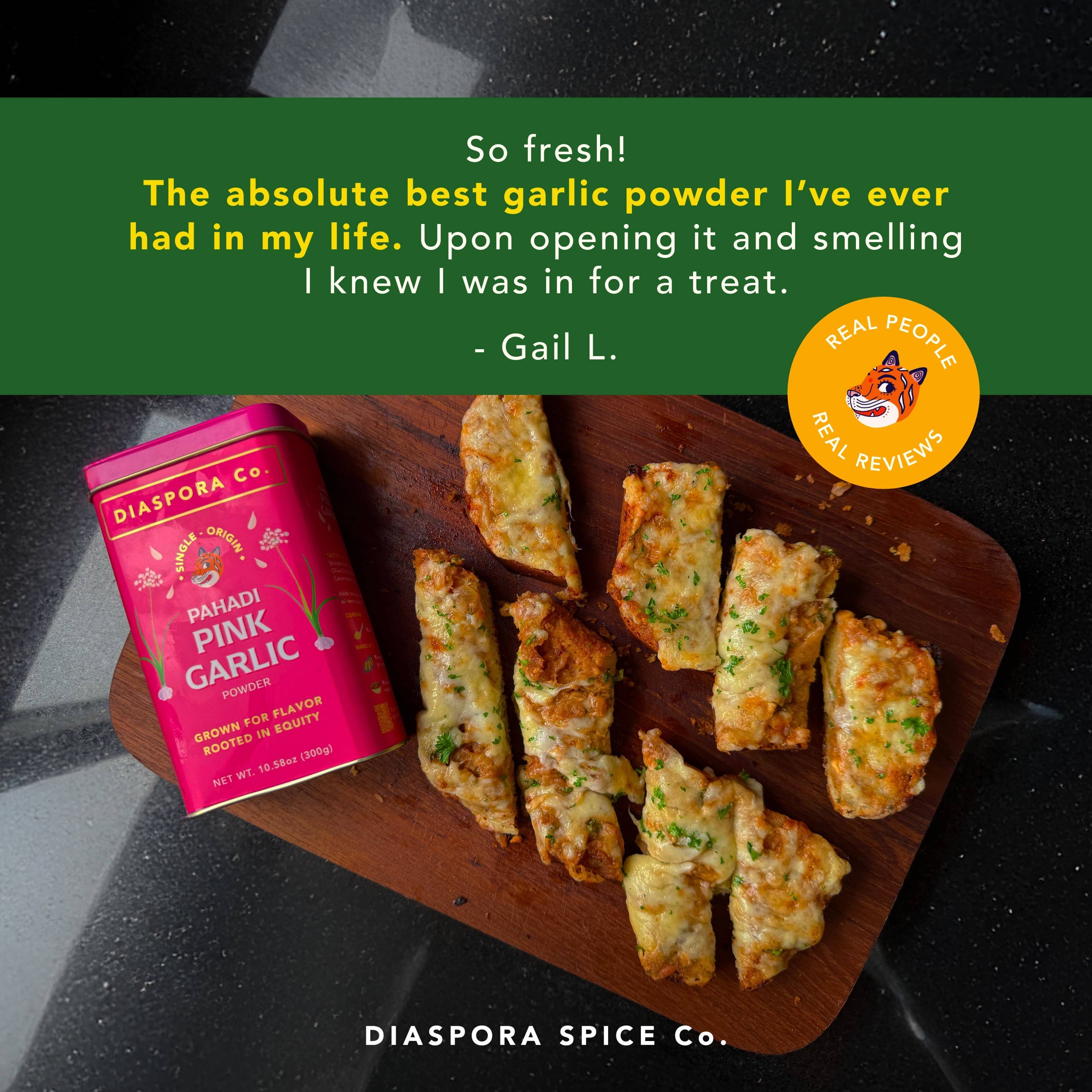 Diaspora Spice Co. - Wholesale Dried Spice - Pahadi Pink Garlic Powder - Single-Origin - Foodservice Bag3