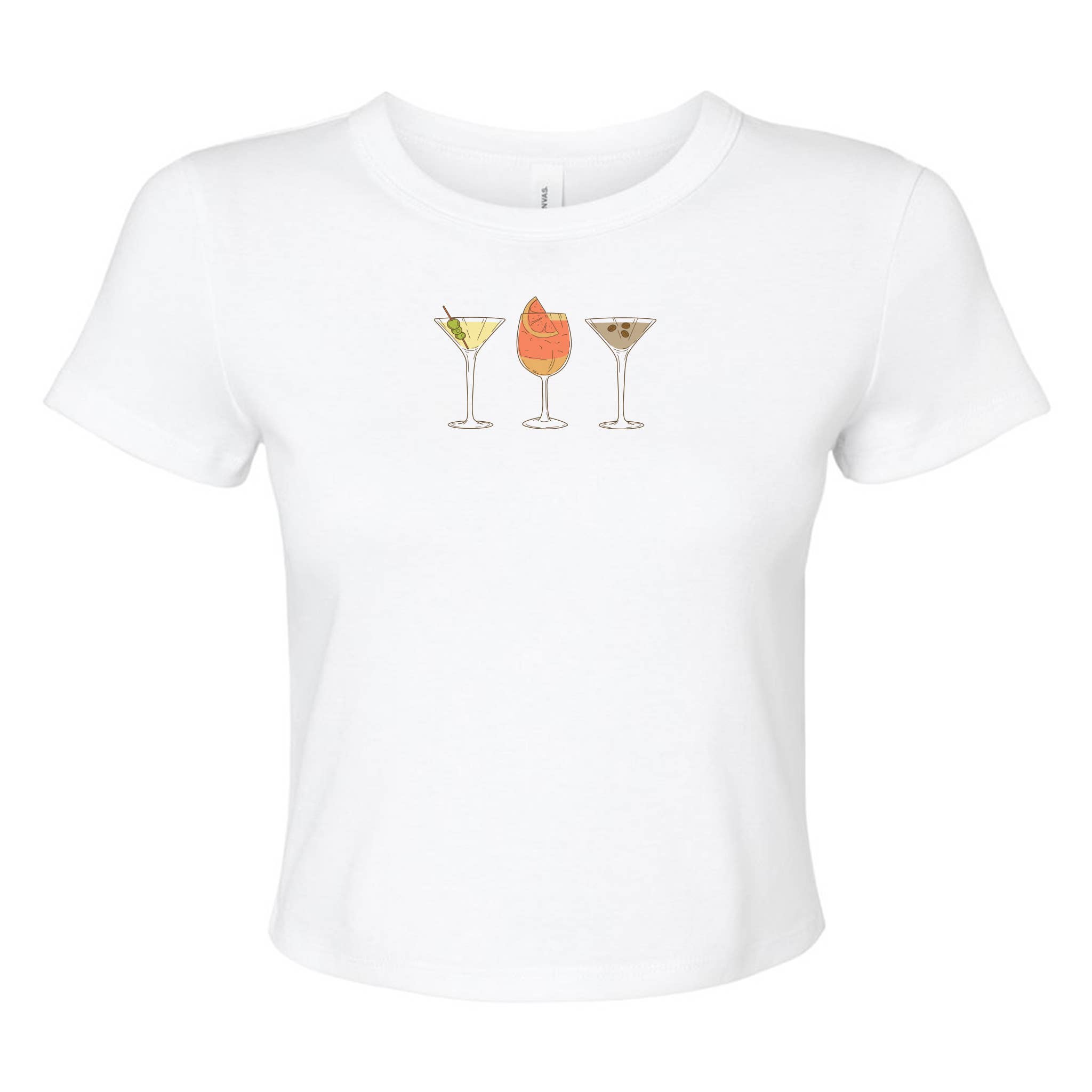 femfetti – wholesale T-shirts med screentryck – Dam – Favoritcocktails Micro Rib Baby-Tee0