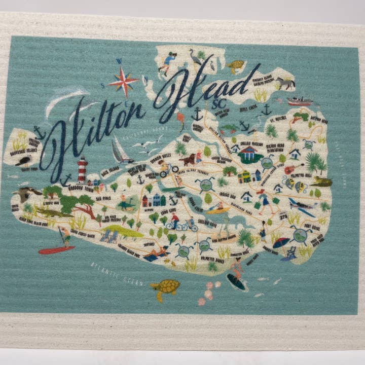 Hilton Head Swedish Towel for wholesale by Galleyware