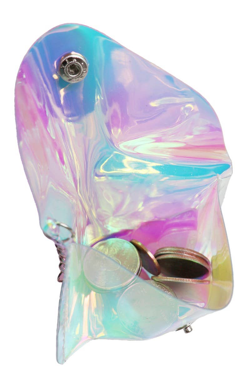 Cap Zone - Wholesale Coin Purse - Women's - Iridescent Glossy PVC Pouch Coin Purse Bag1