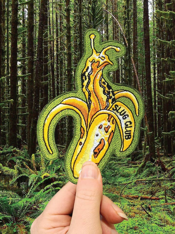 Banana Slug - Embroidered Patch - Forest Hiker PNW Wildlife for wholesale by Crafted from Scratch