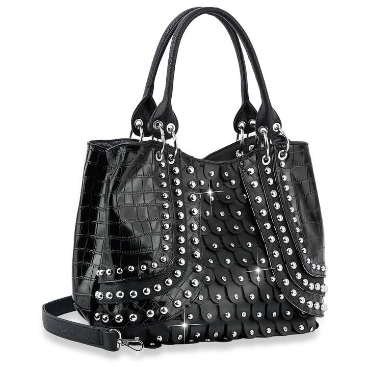Super Studded Fashion Handbag for wholesale by Handbag Express