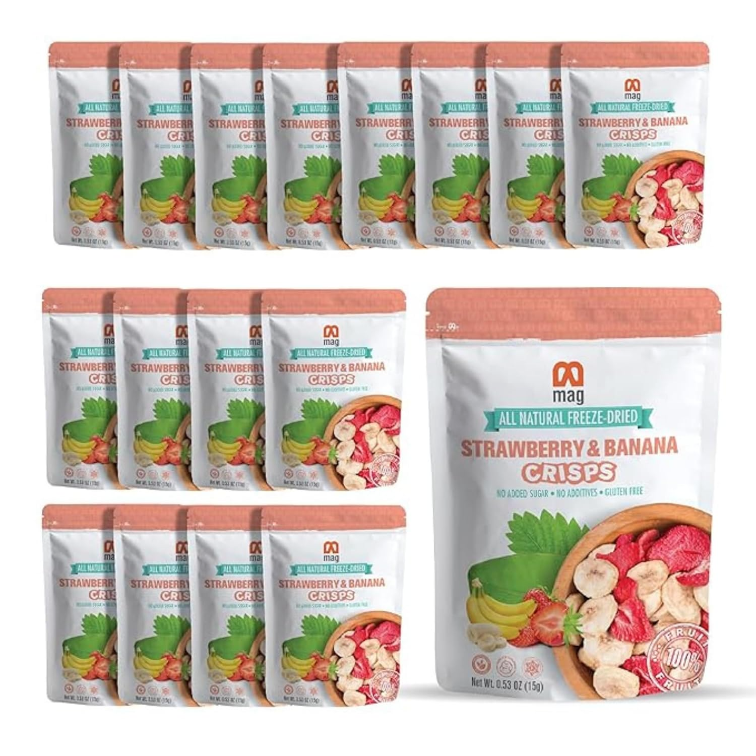 MAG - Wholesale Dried/Dehydrated Fruit - MAG Freeze Dried Fruit Snacks Strawberry Banana Snack Candy8