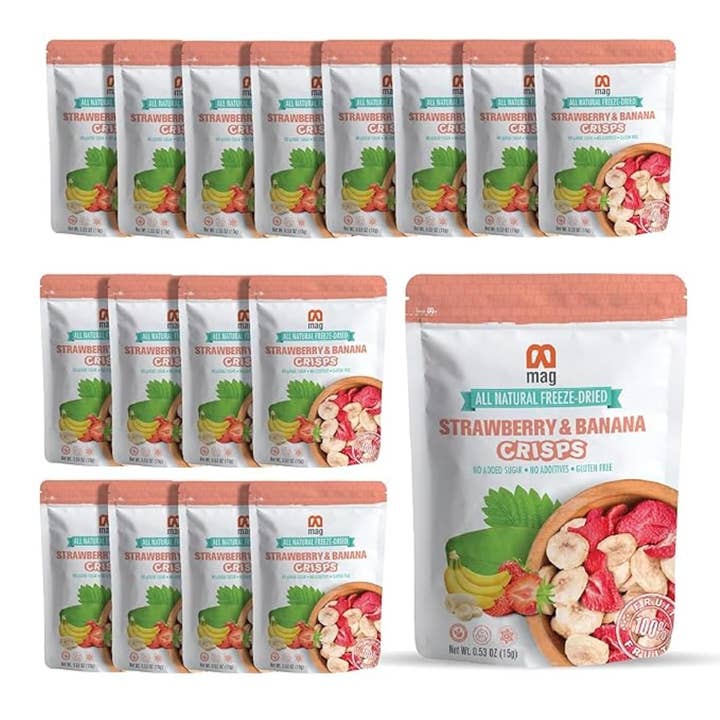 MAG - Wholesale Dried/Dehydrated Fruit - MAG Freeze Dried Fruit Snacks Strawberry Banana Snack Candy8