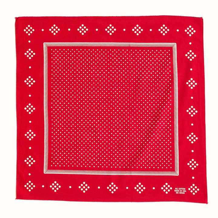 Abracadana - Wholesale Bandana - Women's - Red Polka Dot Bandana
