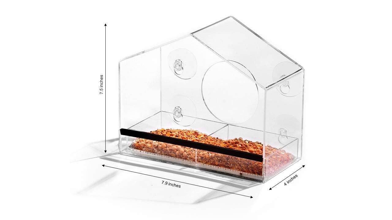 Ashman Online - Wholesale Throw Pillow Cover - Ashman Deluxe Window Bird Feeder, Spacious Design, Easy to Install, Clean and Fill, Great Gift for Friends and Family7