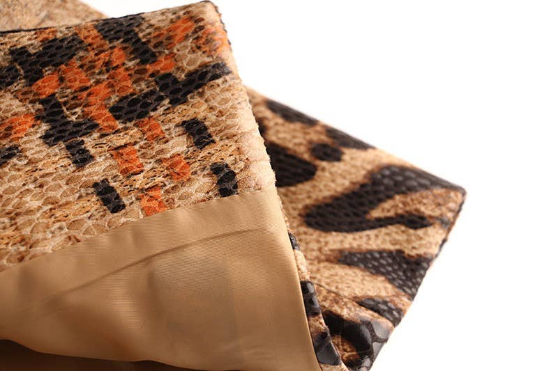 Multi-farvet BL095 Elegant Leopard Blazer: Slank, Stilfuld, Elegant for engroshandel på Faire12