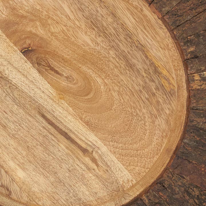 Natural Rustic Bark Rimmed Charger Plate for wholesale on Faire3
