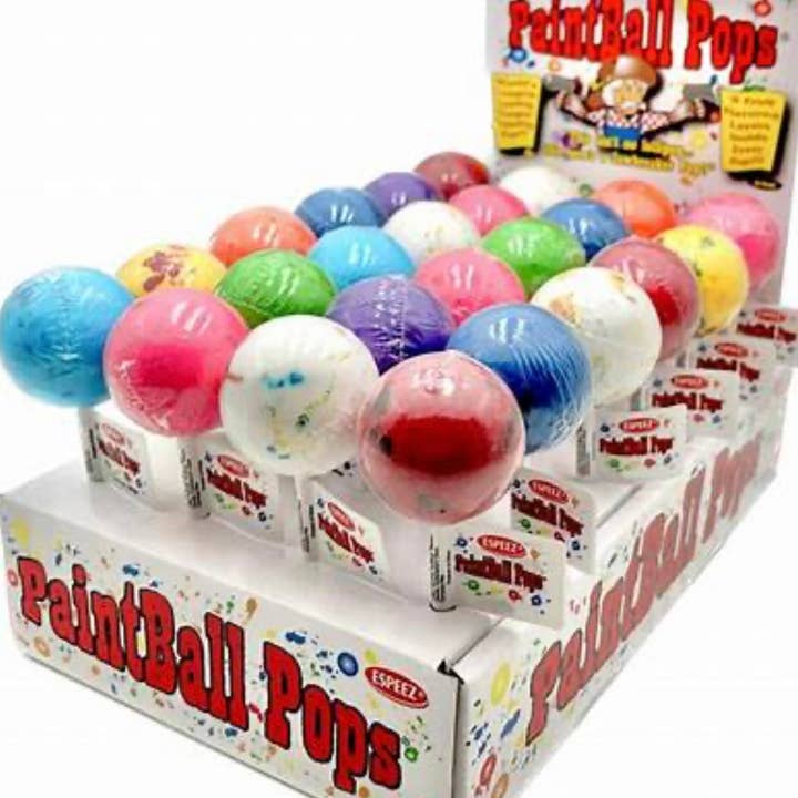 O'Shea's Candies Sweet Shop - Wholesale Lollipop - Novelty Giant Jumbo Jawbreakers on STICK- 24CT Display Tray2