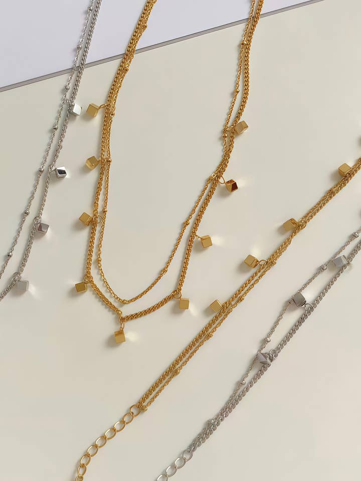 224AQ77 stainless steel necklace for wholesale by BYREN | ÉLINE L'ATELIER