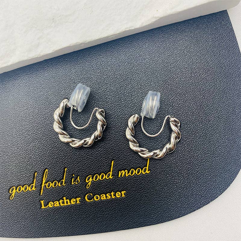 Revelari - Wholesale Jewelry Set - Twisted Hoop Earring Set in Gold and Silver3