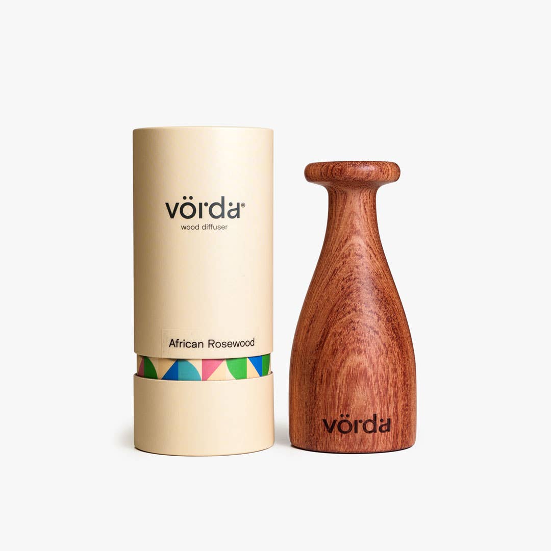 Vorda - Wholesale Reed Diffuser - Vās Handcrafted Wood Diffuser-African Rosewood