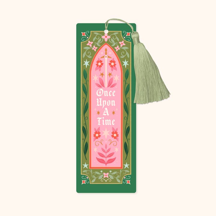 Once Upon A Time Fantasy Bookmark with Tassel for wholesale by Hopscotch Paper Co.