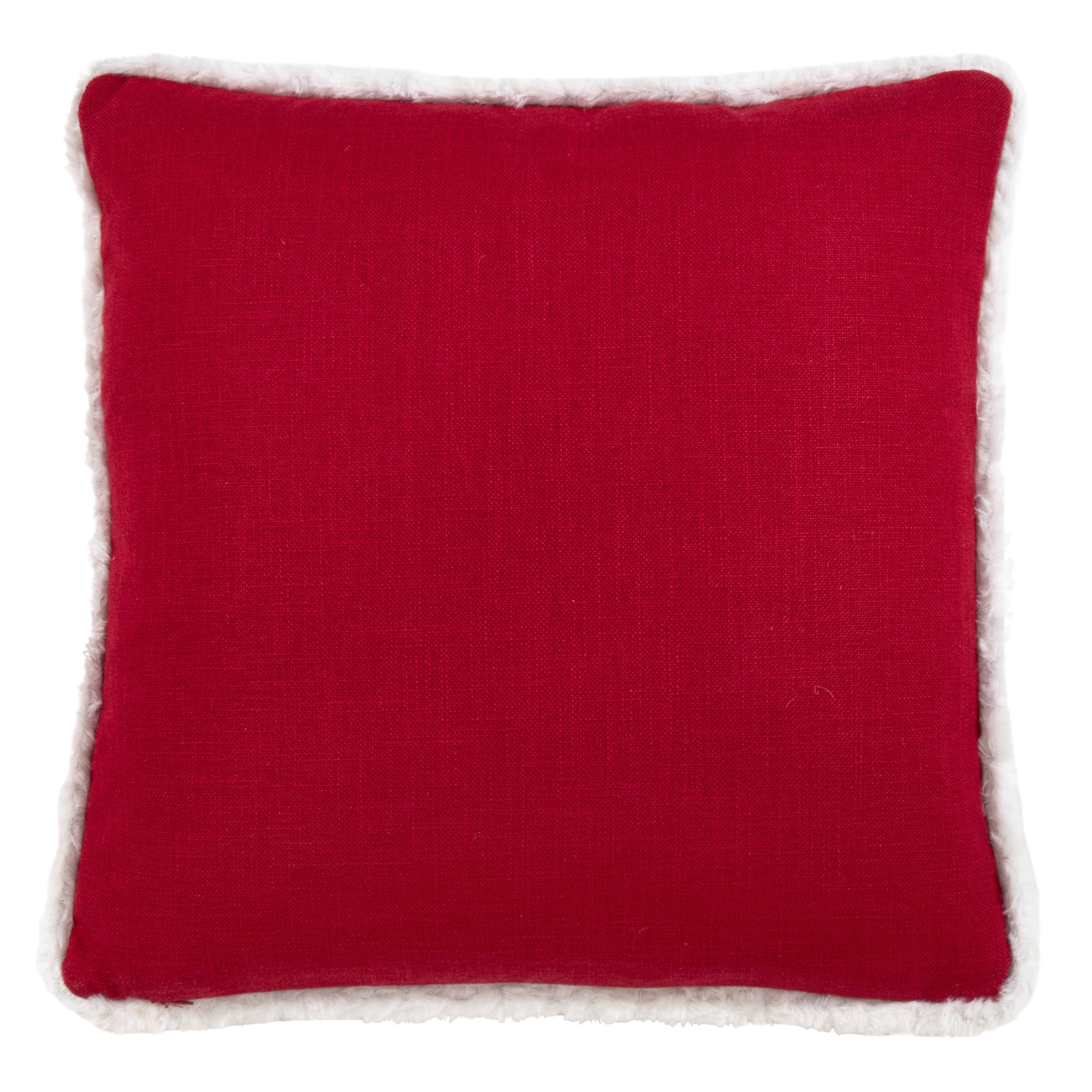 Fennco Styles - Wholesale Throw/Decorative Pillow - Red & White Merry Happy Christmas Throw Pillow5
