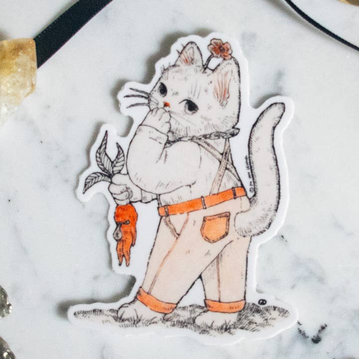 "Oops Kitty" Vinyl Sticker for wholesale by Po Yan Leung