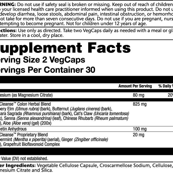 Solaray - Wholesale Oral Supplement/Vitamin - Total Cleanse Colon1