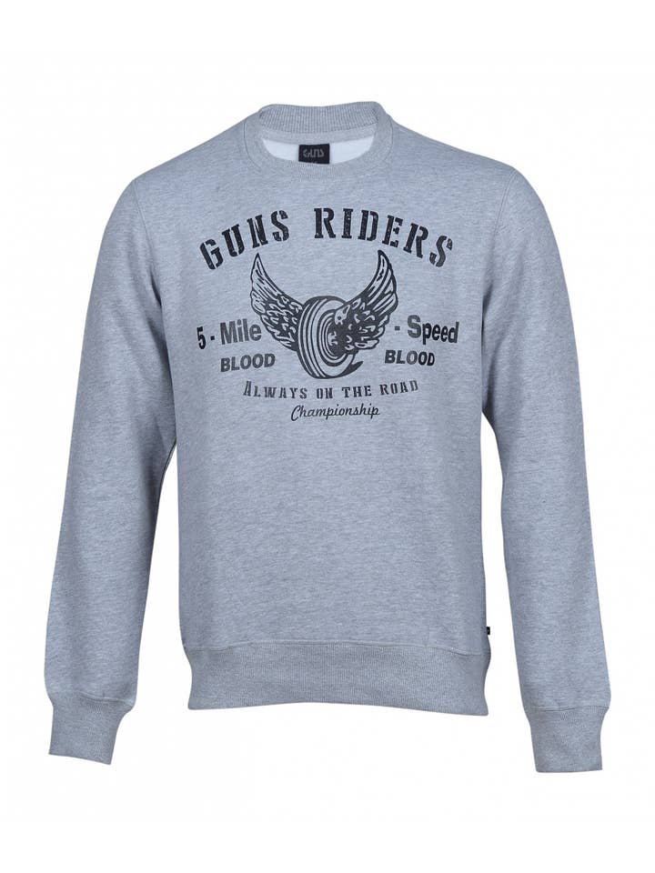 Sweatshirt crewneck TONY Grey pour la vente par Guns