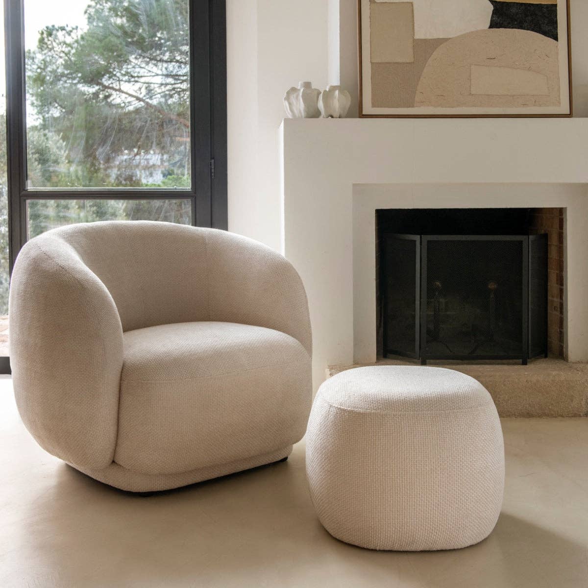 Andrea House - Wholesale Chair - White upholstered armchair5