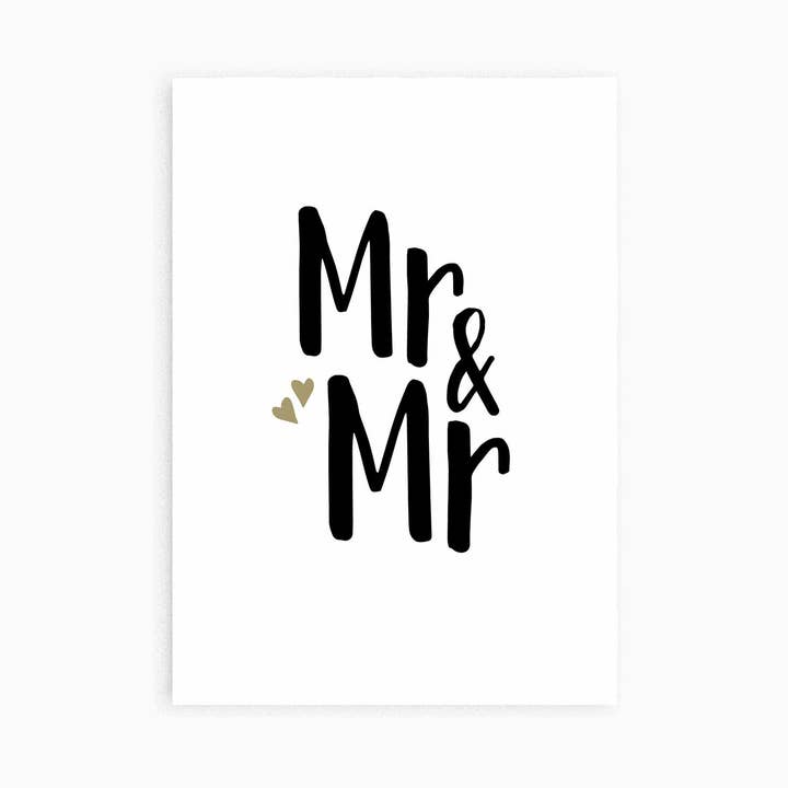 Carte postale MR & MR pour la vente par Studio Hoeked