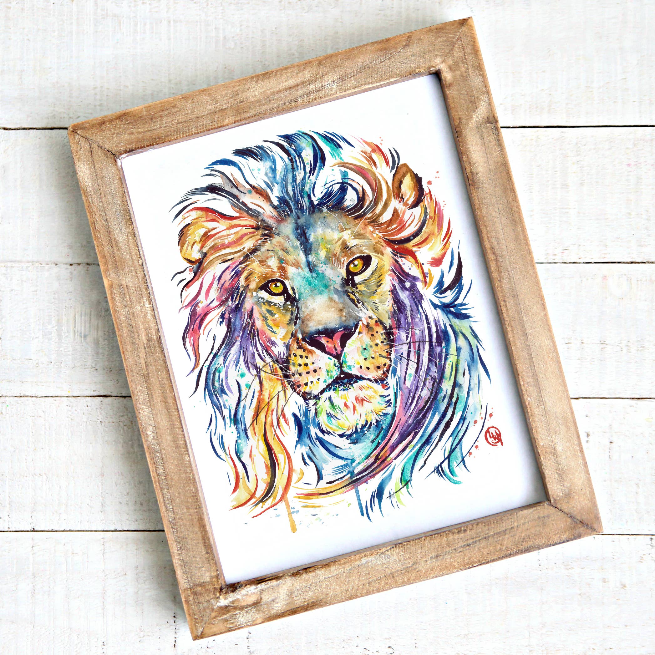 Whitehouse Art - Wholesale Art Print - Lion Print - "Courage Dear Heart" - Safari Themed3