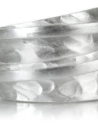 Anillo giratorio esculpido Bilbao para venta al por mayor de Sikara & Co.