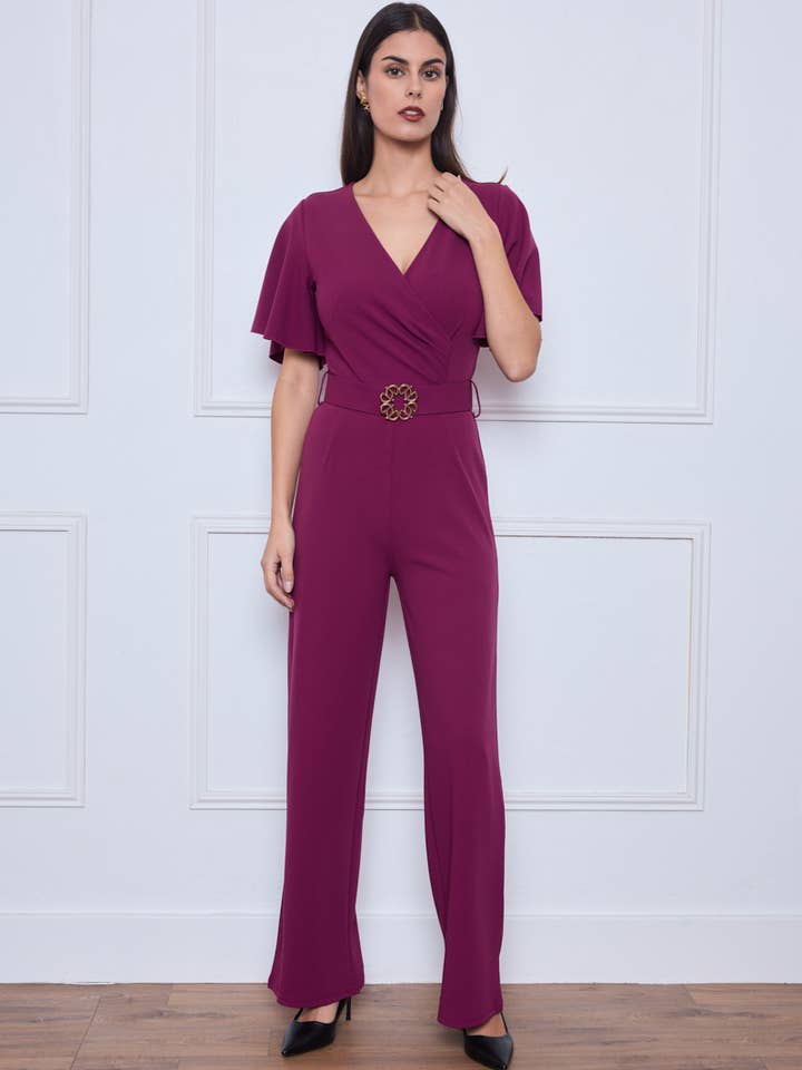 KICHIC - Wholesale Jumpsuit - Women's - Belted jumpsuit K58877
