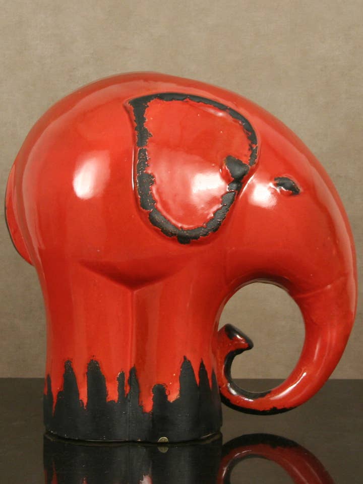 Large Red Elephant for wholesale by Accessories by Sherwood