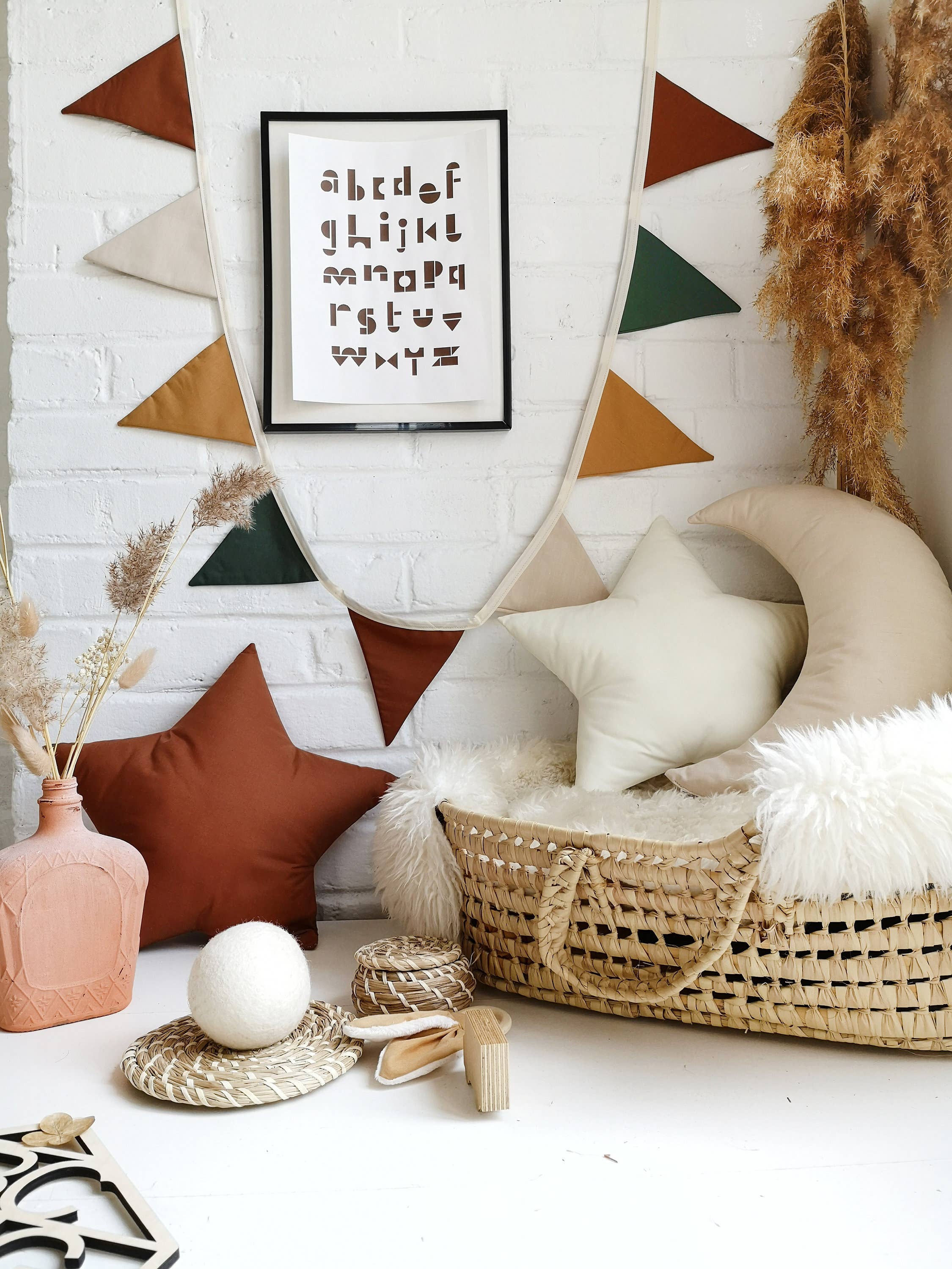 The Butter Flying - Wholesale Bunting/Garland - Woodland fabric flag garland for children's bedroom5