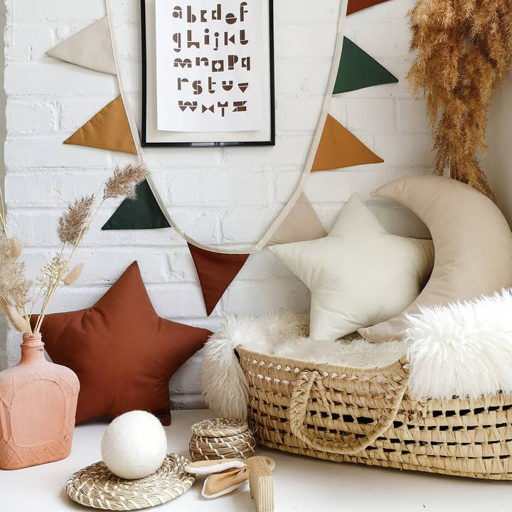 The Butter Flying - Wholesale Bunting/Garland - Woodland fabric flag garland for children's bedroom5