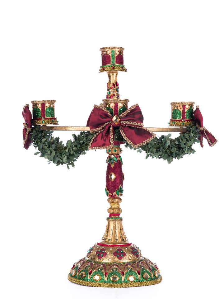 Christmas Castle Candelabra for wholesale by Katherine's Collection