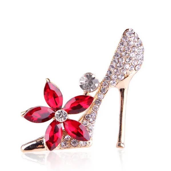 Jewelry Max - Wholesale Brooch - ( V447 ) high-heeled shoe brooch