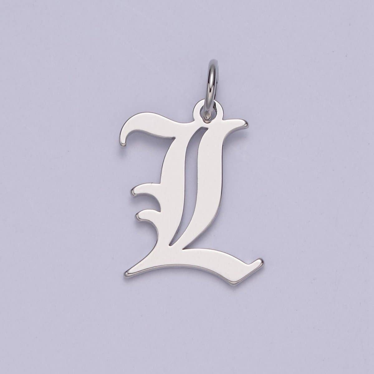 Aim Eternal - Wholesale Individual Charm/Pendant - Gothic Letter Charm, Alphabet Charm, Silver Letter Charm, 26 Letters Initial Charms Old English Letter Pendant A690~A70211