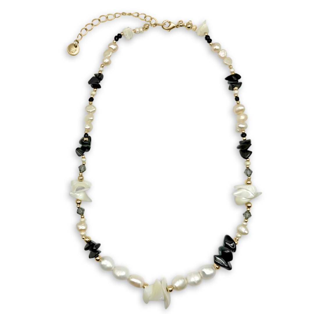 Camilla Limón - Wholesale Beaded/Pearl Necklace - Gemstone Fresh Water Pearl Mother of Pearl Gold Necklace22
