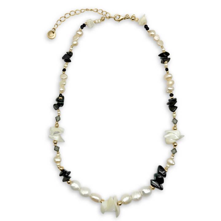 Camilla Limón - Wholesale Beaded/Pearl Necklace - Gemstone Fresh Water Pearl Mother of Pearl Gold Necklace22