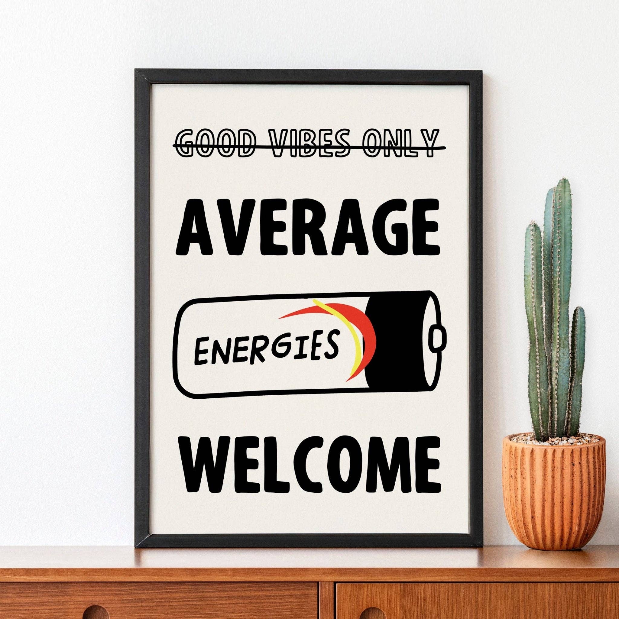Of Life & Lemons – wholesale Art print – 'Good Vibes Only' Parody Print1
