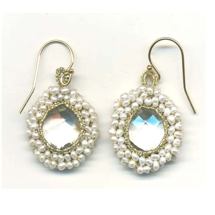 Boucles d'oreilles en cage d'oursin pour la vente par Danielle Welmond