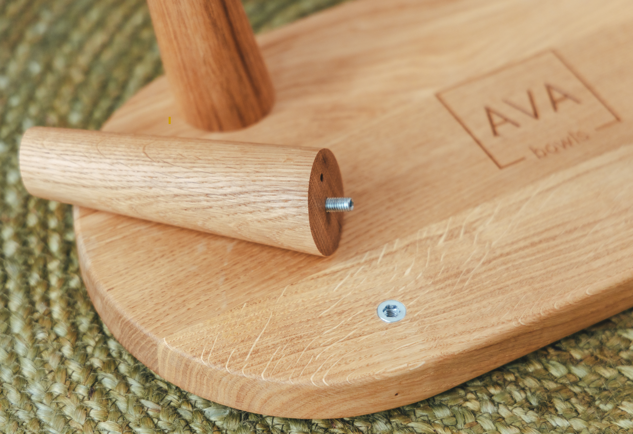 AVA bowls - Wholesale Pet Elevated Bowl - Cat/Dog - Wooden Tray for drink and food bowl size M (12cm legs)3