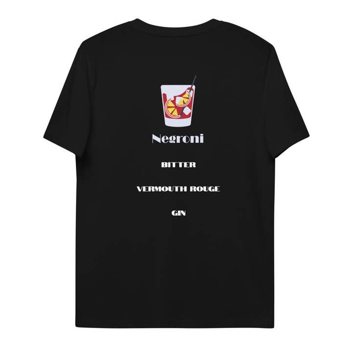 The Pinard Blanc T-shirt recipe in organic cotton for wholesale by Drink Corner