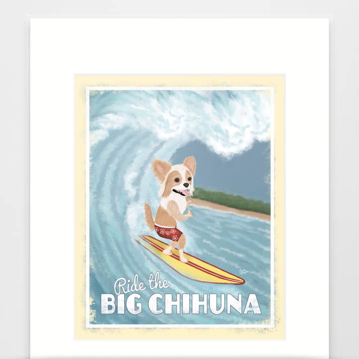 Laura Bergsma Studio – Engroshandel Kunsttryk – Chihuahua Hundekunsttryk, Den store Chihuna2