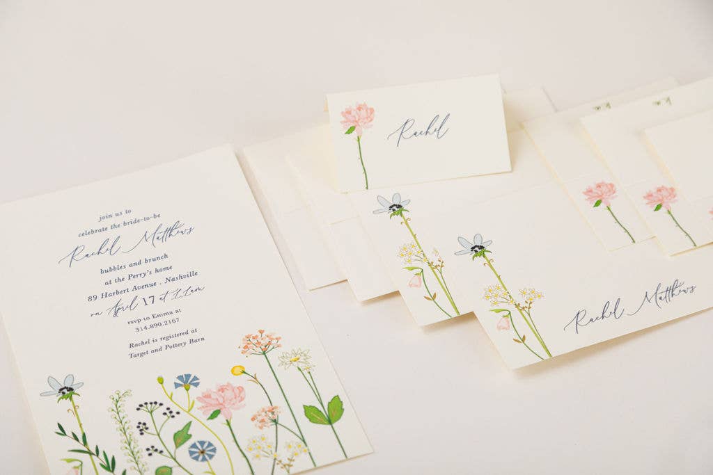 Karen Adams Designs - Wholesale Invitations - All in Bloom Invitations1