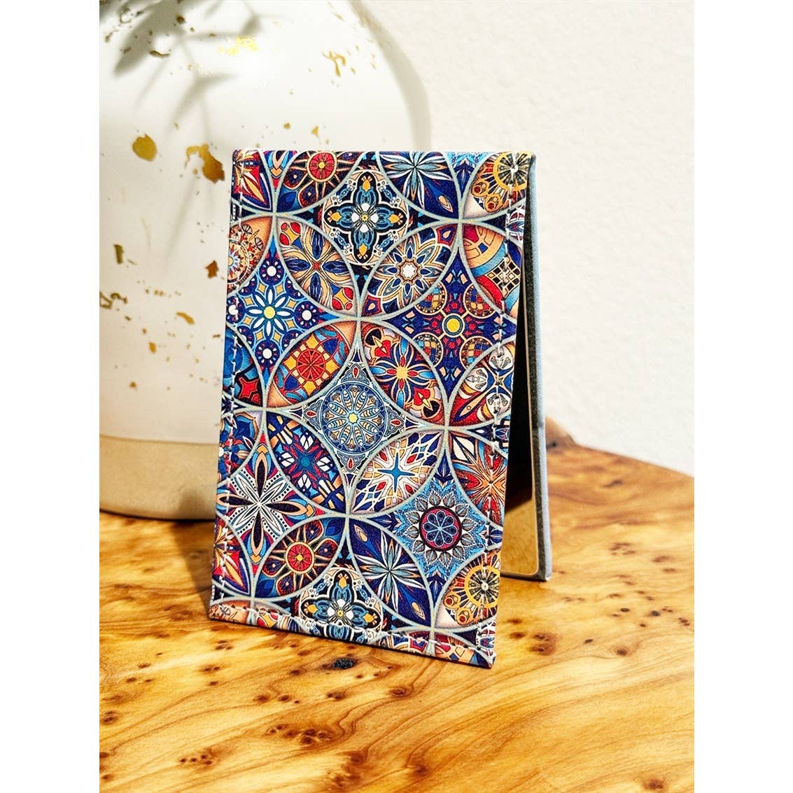 MIX COLOR Mandala Print Circle Cosmetic Mirror for wholesale on Faire2