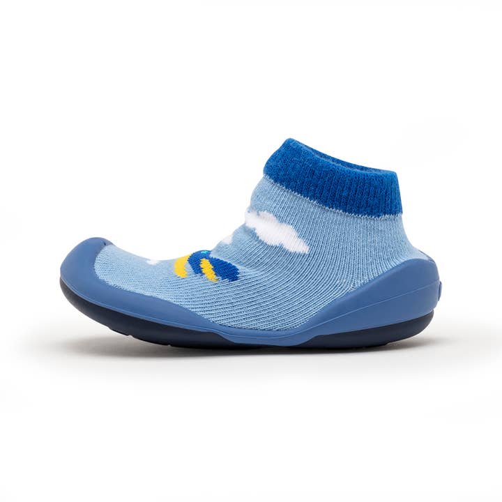 Komuello – Großhandel Krabbelschuhe – Baby – Komuello First Walker Babysocken Schuhe - Flugzeuge