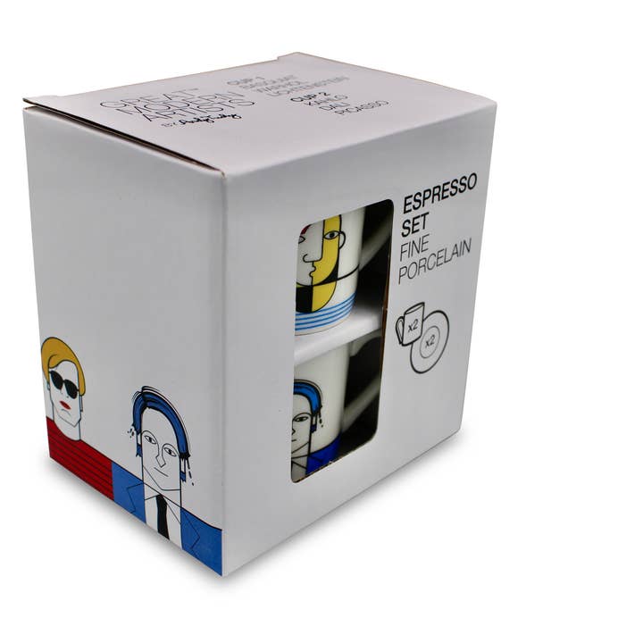Great Modern Artists - Wholesale Coffee/Tea Cup - Modern Artists Espresso Set