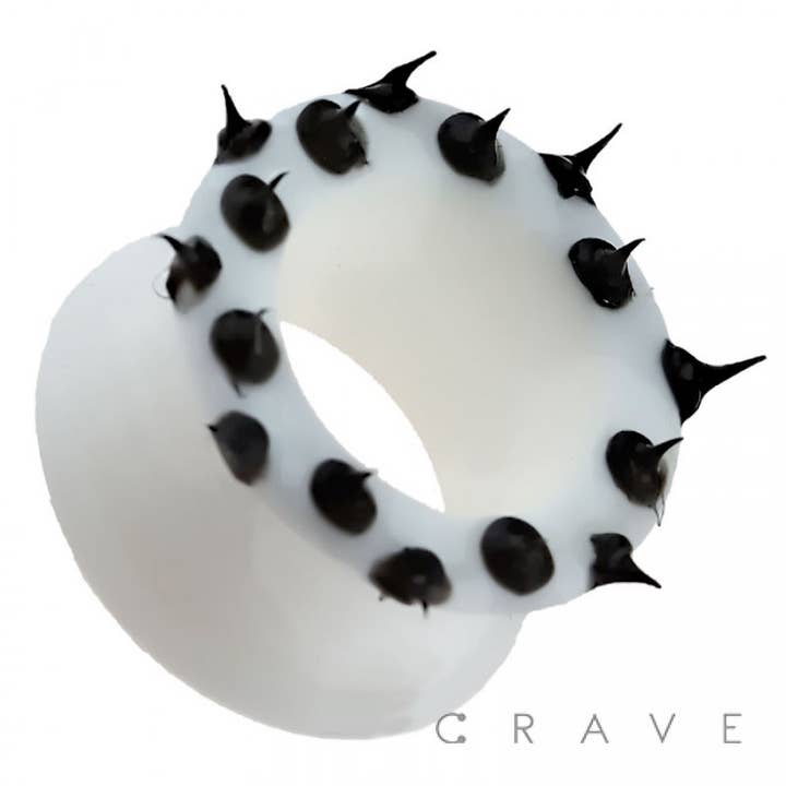 CRAVE BODY JEWELRY - Vente Chaînes visage/corps - BOUCHON TUNNEL ULTRA FLEXIBLE À POINTES MULTIPLES ET À DOUBLE ÉVASEMENT