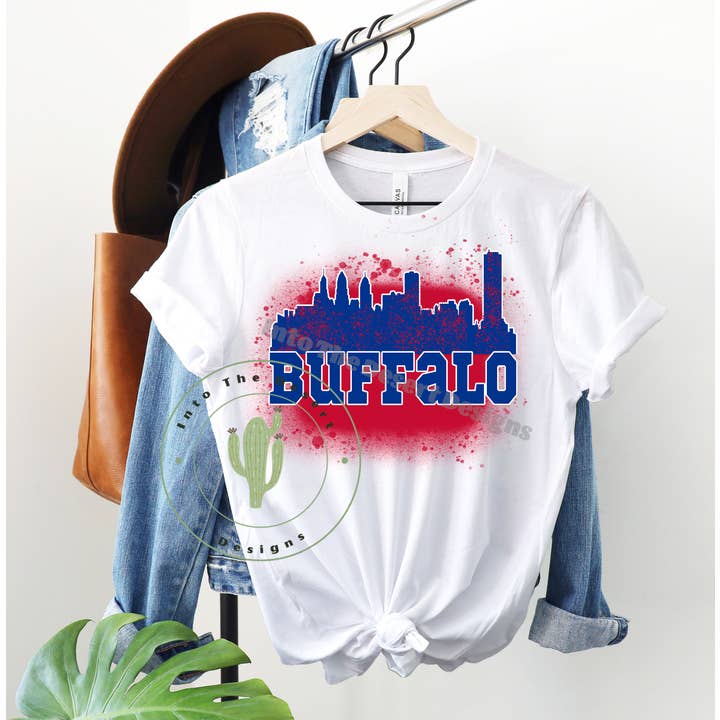 Buffalo Spray måla Unisex T-shirt - Räkningar för wholesale av Into The Desert
