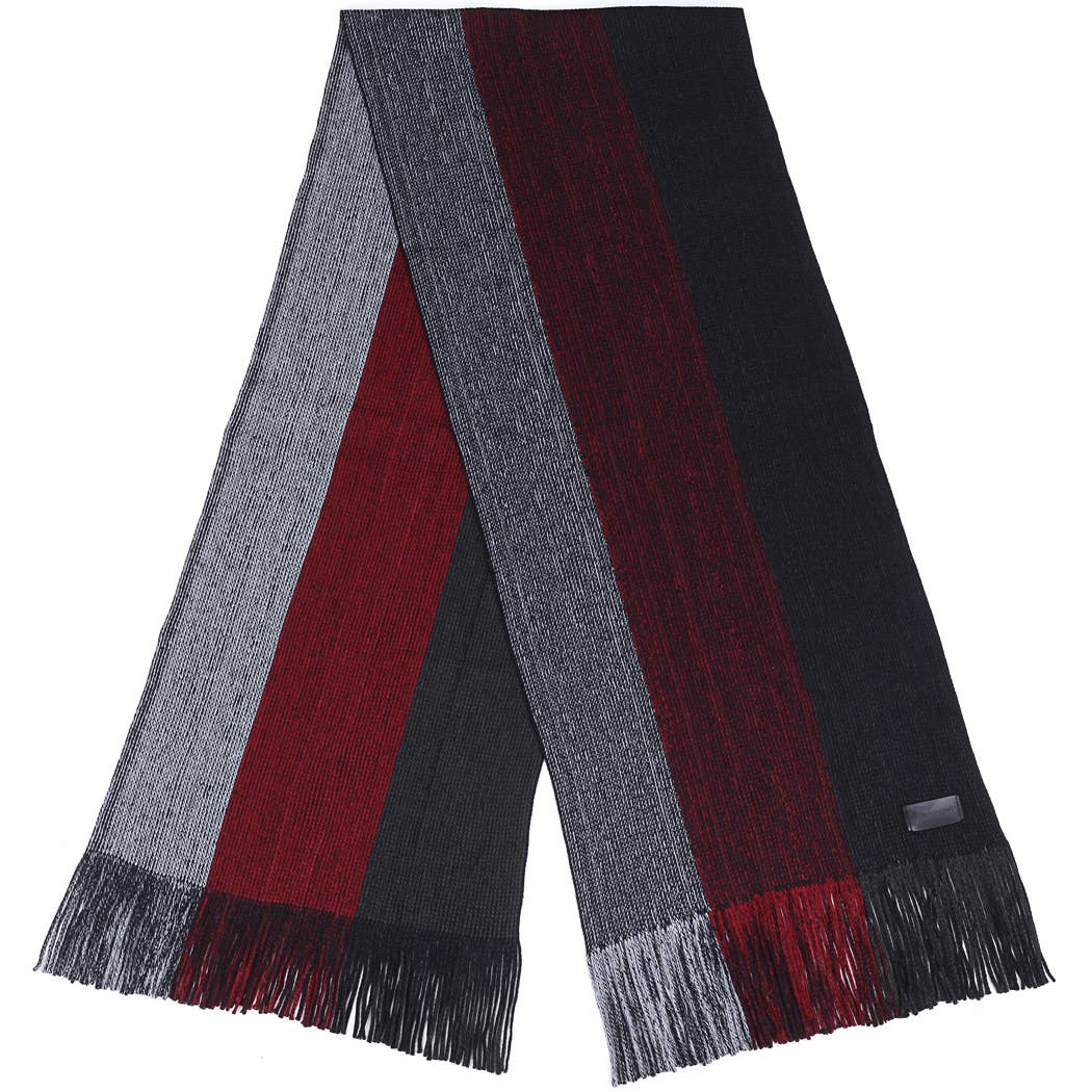 Mio Marino - Wholesale Scarf - Men's - King Striped Knit Scarf7