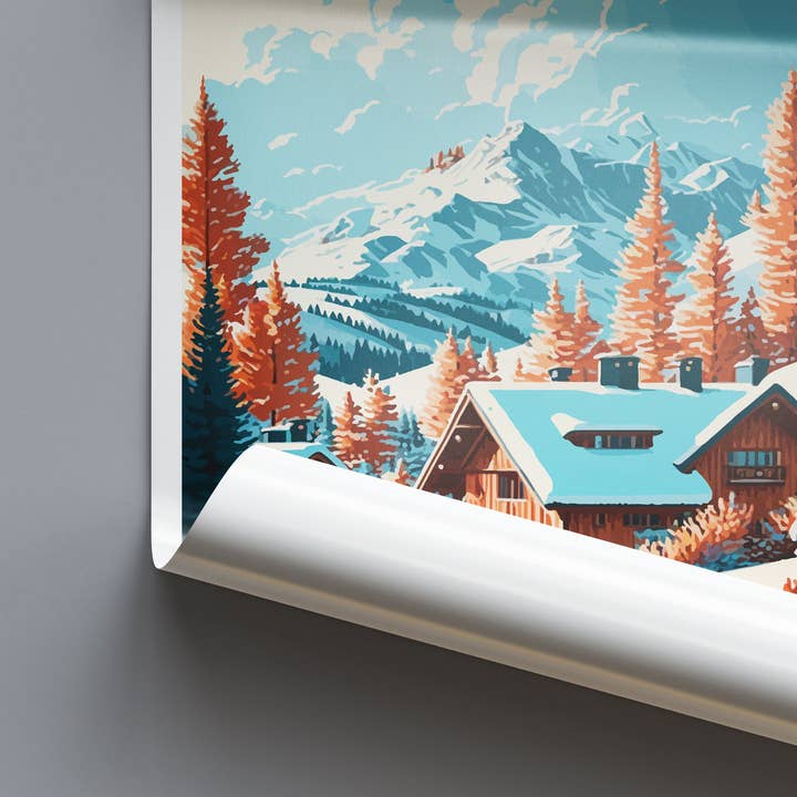 TravelzonaArt – wholesale Poster – Meribel France Travel Poster6